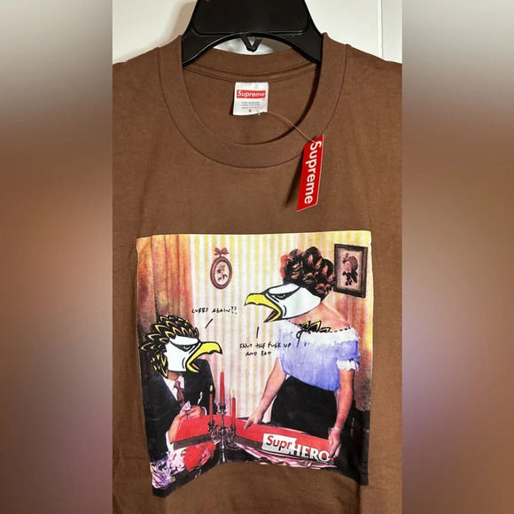 NWT Supreme X ANTIHERO Curbs Tee Brown Size Small - Picture 6 of 8